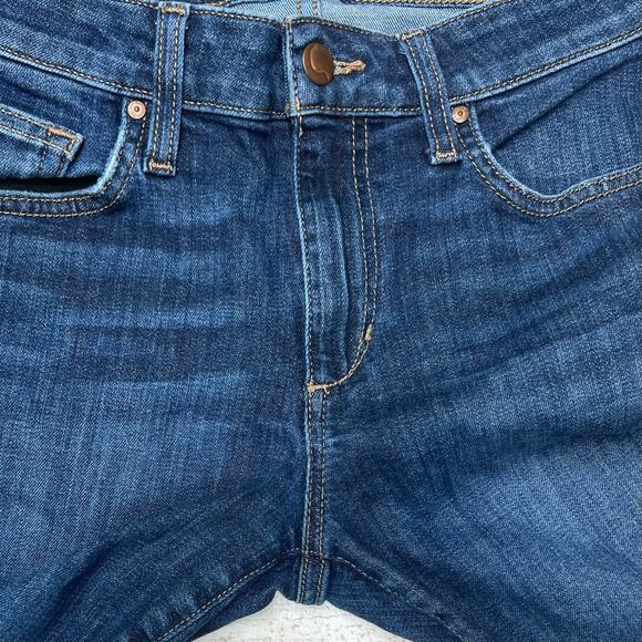 Joe's Jeans Margaret Skinny Ankle Jean Size 26 Mid-Rise Frayed Asymmetrical Hem - Picture 4 of 12